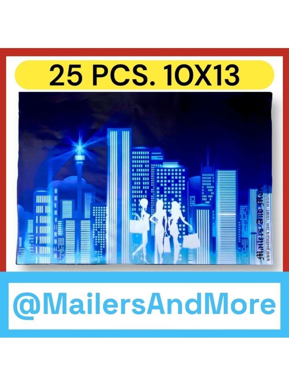 25 10X13 Poly Mailers City Lights Shipping Envelopes PRICE IS FIRM - Picture 4 of 7